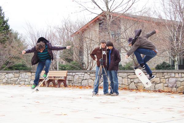 Skating students kick boredom to the curb