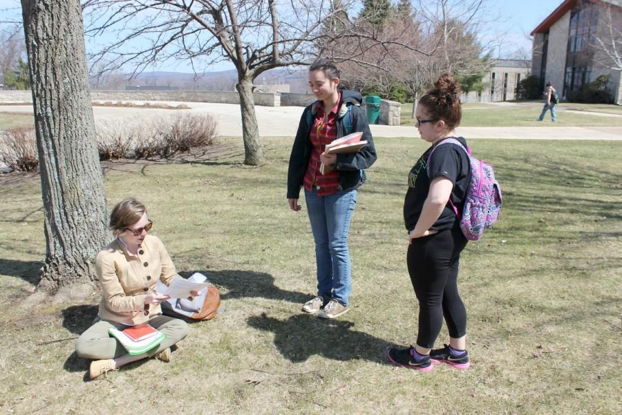 Good weather allows classes outdoors
