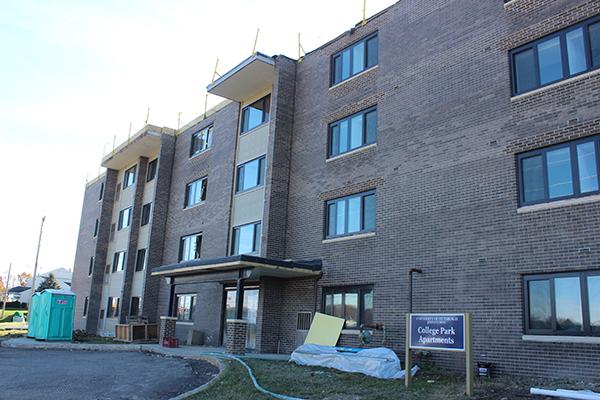 The College Park Apartments project is under budget and ahead of schedule.