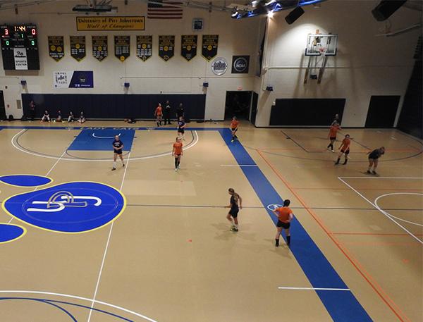 Pitt-Johnstown’s Sports center was the site of an indoor high school soccer tournamnet Jan. 28.