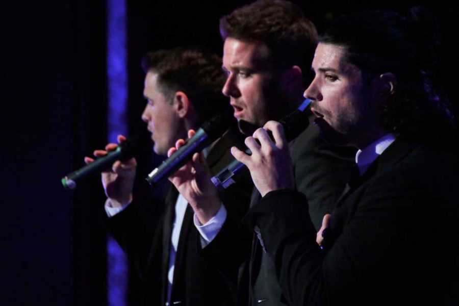 Shades of Bublé, a three-man tribute to Michael Bublé, performed at the Pasquerilla Performing Arts Center last Wednesday. At the event, beer and wine were served for the first time.