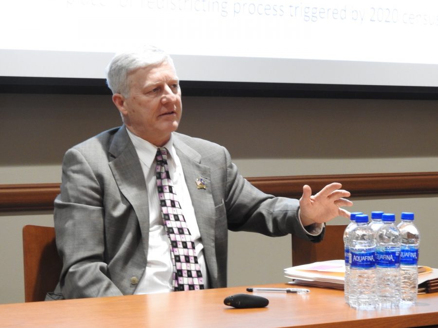 State Rep. Bryan Barbin, D-71st, answers audience questions at a Feb. 6 forum in the John P. Murtha Center for Public Service. 