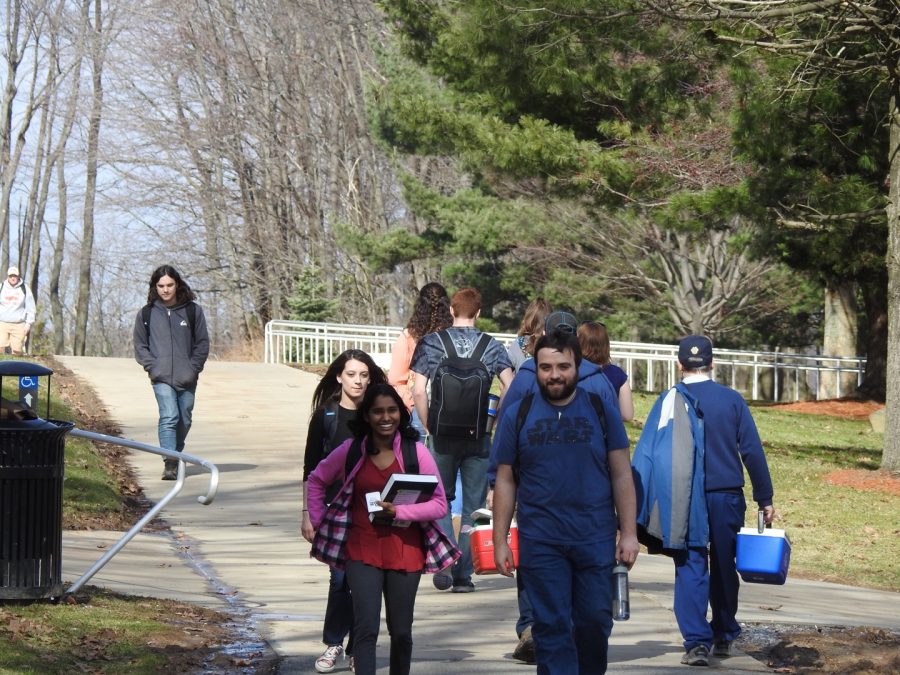 After the sidewalk and bike path connect project is completed, students are to be able to safely walk from campus to the Richland Town Centre.