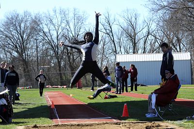 Junior long-jumper Kia Clayton (center) said that she is going to her grandmother’s house for Easter Sunday this year. It’s a tradition for her and her family.