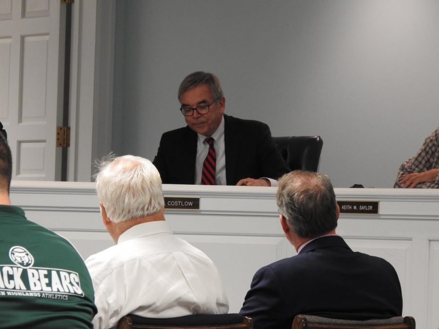 Richland Township supervisors solicitor Gary Costlow at an Oct. 29 meeting. 
