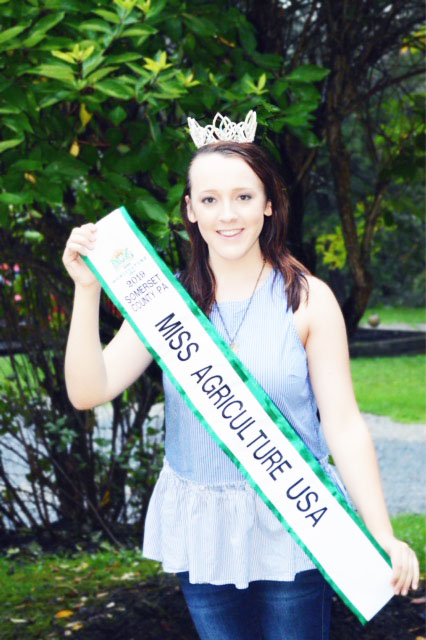 Junior Mikayla Hagerty is preparing for the state Miss Agriculture competition after winning the title for Somerset County. | Photo courtesy of Mikayla Hagerty