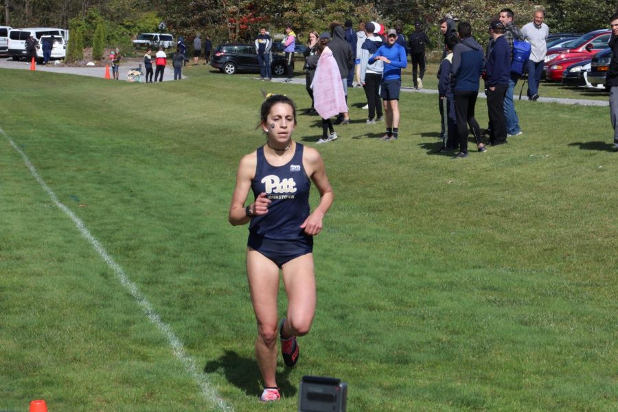 Pitt-Johnstown%E2%80%99s+women+cross-country+junior+Samantha+Kluz+finished+her+four-mile+run+and+led+the+women%E2%80%99s+cross-country+team+to+second+place+Oct.+5+in+the+Pitt-Johnstown+University+invitational+at+the+Pitt-Johnstown%E2%80%99s+cross-country+trail.